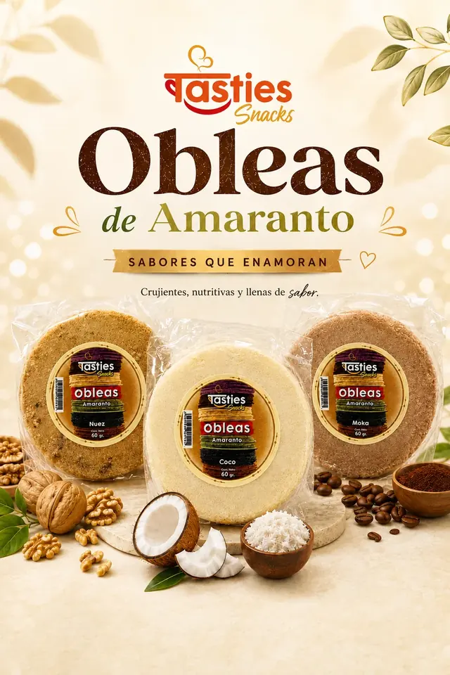 Obleas de Amaranto Tasties Snacks